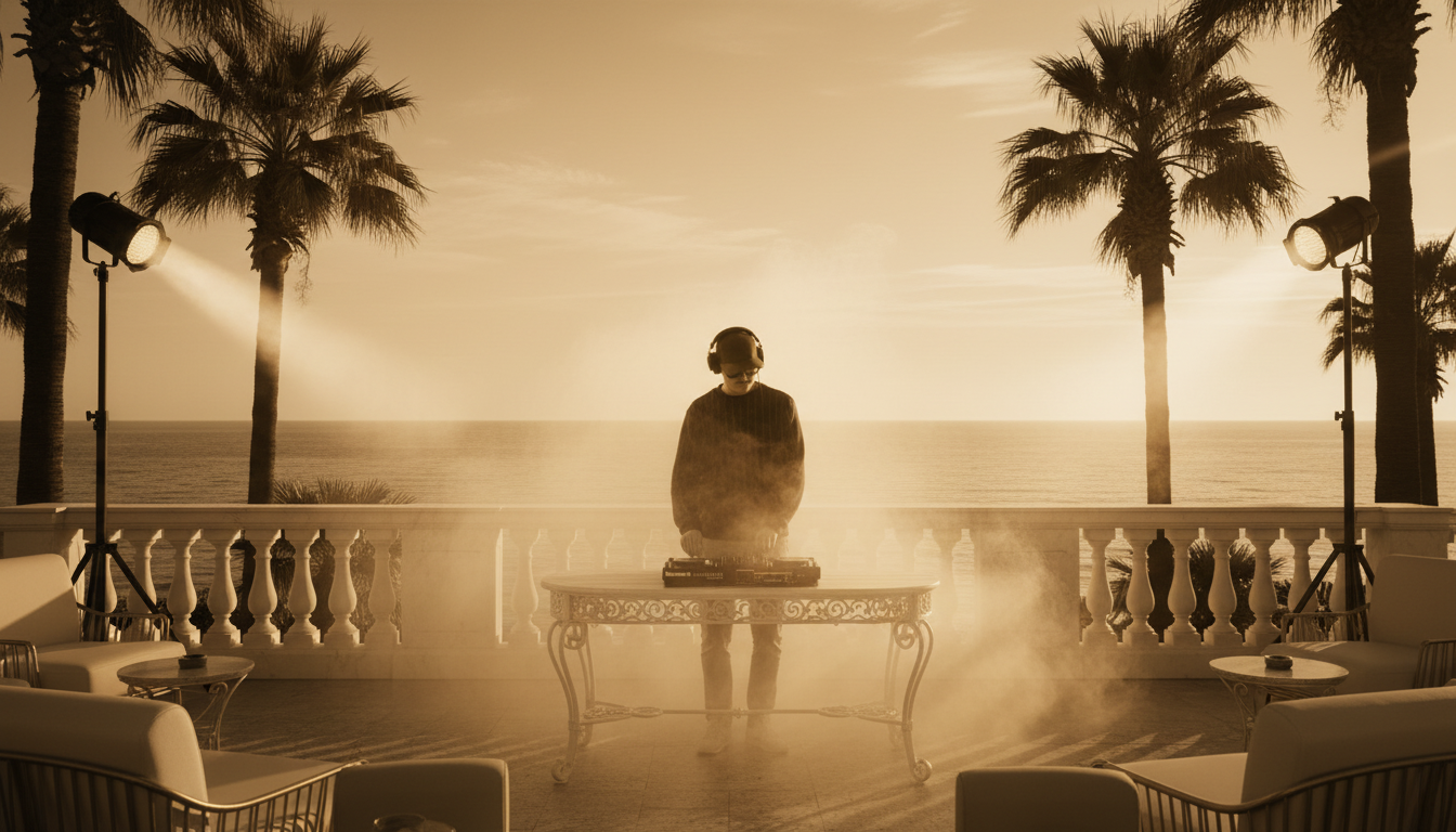 WAWAN performing on Mediterranean terrace